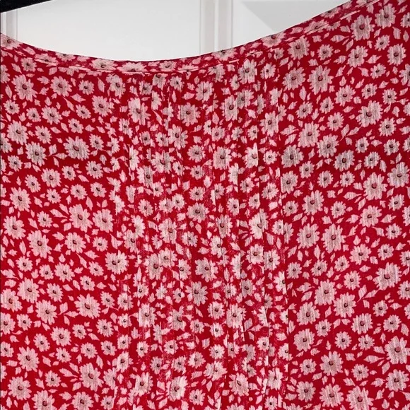 Tommy Hilfiger Red Floral V-Neck Tunic - Picture 4 of 5